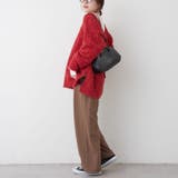 ブークレV開きニットプルオーバー | RMAF NICE CLAUP / OLIVE des OLIVE | 詳細画像44