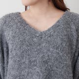 ブークレV開きニットプルオーバー | RMAF NICE CLAUP / OLIVE des OLIVE | 詳細画像62