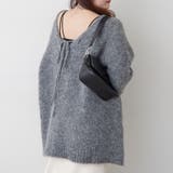 ブークレV開きニットプルオーバー | RMAF NICE CLAUP / OLIVE des OLIVE | 詳細画像8