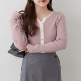 キーネックカーディガンライクリブプルオーバー | RMAF　NICE CLAUP / OLIVE des OLIVE | 詳細画像9 