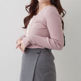 キーネックカーディガンライクリブプルオーバー | RMAF　NICE CLAUP / OLIVE des OLIVE | 詳細画像10 