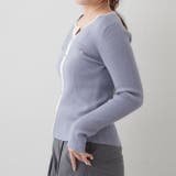 キーネックカーディガンライクリブプルオーバー | RMAF　NICE CLAUP / OLIVE des OLIVE | 詳細画像18 