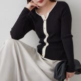 キーネックカーディガンライクリブプルオーバー | RMAF　NICE CLAUP / OLIVE des OLIVE | 詳細画像24 