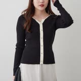 キーネックカーディガンライクリブプルオーバー | RMAF　NICE CLAUP / OLIVE des OLIVE | 詳細画像28 