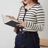 キーネックカーディガンライクリブプルオーバー | RMAF　NICE CLAUP / OLIVE des OLIVE | 詳細画像34 