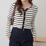 キーネックカーディガンライクリブプルオーバー | RMAF　NICE CLAUP / OLIVE des OLIVE | 詳細画像35 