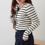 キーネックカーディガンライクリブプルオーバー | RMAF　NICE CLAUP / OLIVE des OLIVE | 詳細画像37 