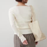 キーネックカーディガンライクリブプルオーバー | RMAF　NICE CLAUP / OLIVE des OLIVE | 詳細画像5 