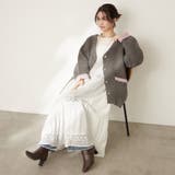 【nane】ダブルフェイスカーディガン | RMAF　NICE CLAUP / OLIVE des OLIVE | 詳細画像7 