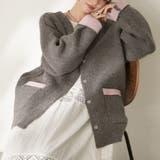 【nane】ダブルフェイスカーディガン | RMAF　NICE CLAUP / OLIVE des OLIVE | 詳細画像8 