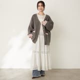 【nane】ダブルフェイスカーディガン | RMAF　NICE CLAUP / OLIVE des OLIVE | 詳細画像11 