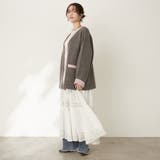 【nane】ダブルフェイスカーディガン | RMAF　NICE CLAUP / OLIVE des OLIVE | 詳細画像12 