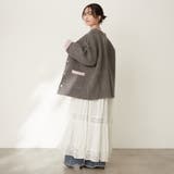 【nane】ダブルフェイスカーディガン | RMAF　NICE CLAUP / OLIVE des OLIVE | 詳細画像13 