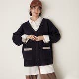 【nane】ダブルフェイスカーディガン | RMAF　NICE CLAUP / OLIVE des OLIVE | 詳細画像28 