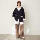 【nane】ダブルフェイスカーディガン | RMAF　NICE CLAUP / OLIVE des OLIVE | 詳細画像30 