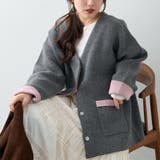 【nane】ダブルフェイスカーディガン | RMAF　NICE CLAUP / OLIVE des OLIVE | 詳細画像35 