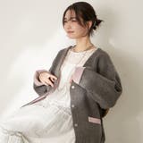 チャコール | 【nane】ダブルフェイスカーディガン | RMAF　NICE CLAUP / OLIVE des OLIVE