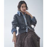 チャコール | 【Web限定】【nane】デニムドッキングカーディガン | RMAF　NICE CLAUP / OLIVE des OLIVE