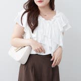 マルチウェイオフショルフリルTシャツ | RMAF NICE CLAUP / OLIVE des OLIVE | 詳細画像1