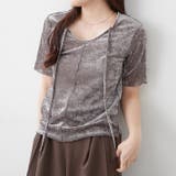 チャコール | 2WAYリボン付プルオーバー | RMAF　NICE CLAUP / OLIVE des OLIVE