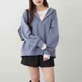 ブルー | コクーンジップパーカー | RMAF　NICE CLAUP / OLIVE des OLIVE