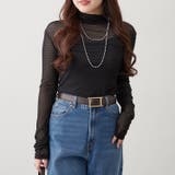 ブラック | ドットチュールハイネックプルオーバー | RMAF NICE CLAUP / OLIVE des OLIVE