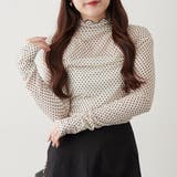 アイボリー | ドットチュールハイネックプルオーバー | RMAF NICE CLAUP / OLIVE des OLIVE