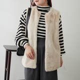 フェイクファーロングベスト | RMAF　NICE CLAUP / OLIVE des OLIVE | 詳細画像11 