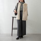 フェイクファーロングベスト | RMAF　NICE CLAUP / OLIVE des OLIVE | 詳細画像14 