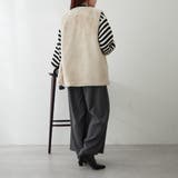 フェイクファーロングベスト | RMAF　NICE CLAUP / OLIVE des OLIVE | 詳細画像16 