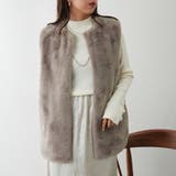 フェイクファーロングベスト | RMAF　NICE CLAUP / OLIVE des OLIVE | 詳細画像21 