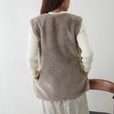 フェイクファーロングベスト | RMAF　NICE CLAUP / OLIVE des OLIVE | 詳細画像23 