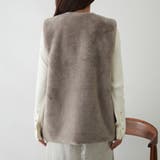 フェイクファーロングベスト | RMAF　NICE CLAUP / OLIVE des OLIVE | 詳細画像29 