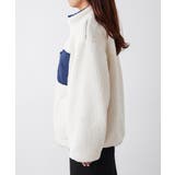 【WEB先行販売】ボア配色スタンドオーバーブルゾン | RMAF　NICE CLAUP / OLIVE des OLIVE | 詳細画像11 