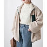 【WEB先行販売】ボア配色スタンドオーバーブルゾン | RMAF　NICE CLAUP / OLIVE des OLIVE | 詳細画像16 