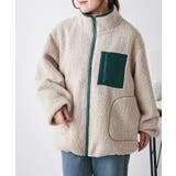 【WEB先行販売】ボア配色スタンドオーバーブルゾン | RMAF　NICE CLAUP / OLIVE des OLIVE | 詳細画像19 