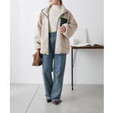 【WEB先行販売】ボア配色スタンドオーバーブルゾン | RMAF　NICE CLAUP / OLIVE des OLIVE | 詳細画像25 
