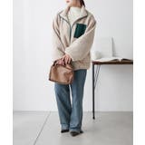 【WEB先行販売】ボア配色スタンドオーバーブルゾン | RMAF　NICE CLAUP / OLIVE des OLIVE | 詳細画像26 