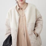 ボア切替キルトジャケット | RMAF　NICE CLAUP / OLIVE des OLIVE | 詳細画像9 
