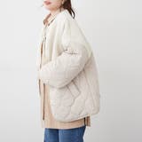 アイボリー | ボア切替キルトジャケット | RMAF　NICE CLAUP / OLIVE des OLIVE