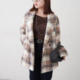 【WEB先行販売】リングチェックダブルテーラージャケット | RMAF　NICE CLAUP / OLIVE des OLIVE | 詳細画像2 