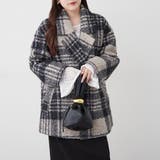 【WEB先行販売】リングチェックダブルテーラージャケット | RMAF　NICE CLAUP / OLIVE des OLIVE | 詳細画像24 
