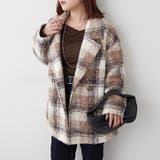 モカ | 【WEB先行販売】リングチェックダブルテーラージャケット | RMAF　NICE CLAUP / OLIVE des OLIVE