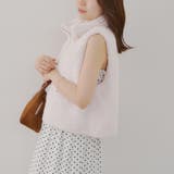 ラビット風ファーダブルジップベスト | RMAF　NICE CLAUP / OLIVE des OLIVE | 詳細画像4 