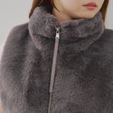 ラビット風ファーダブルジップベスト | RMAF　NICE CLAUP / OLIVE des OLIVE | 詳細画像28 