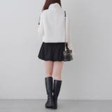 ラビット風ファーダブルジップベスト | RMAF　NICE CLAUP / OLIVE des OLIVE | 詳細画像8 