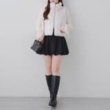 ラビット風ファーダブルジップベスト | RMAF　NICE CLAUP / OLIVE des OLIVE | 詳細画像5 