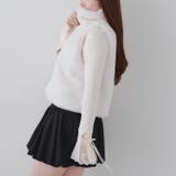 ラビット風ファーダブルジップベスト | RMAF　NICE CLAUP / OLIVE des OLIVE | 詳細画像3 