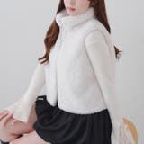 ラビット風ファーダブルジップベスト | RMAF　NICE CLAUP / OLIVE des OLIVE | 詳細画像1 