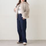 フォックス風ノーカラー ファーコート | RMAF　NICE CLAUP / OLIVE des OLIVE | 詳細画像23 